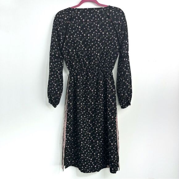 Cupcakes and Cashmere Nollie Stripe Long Sleeve Midi Dress Sz Small - Picture 11 of 16